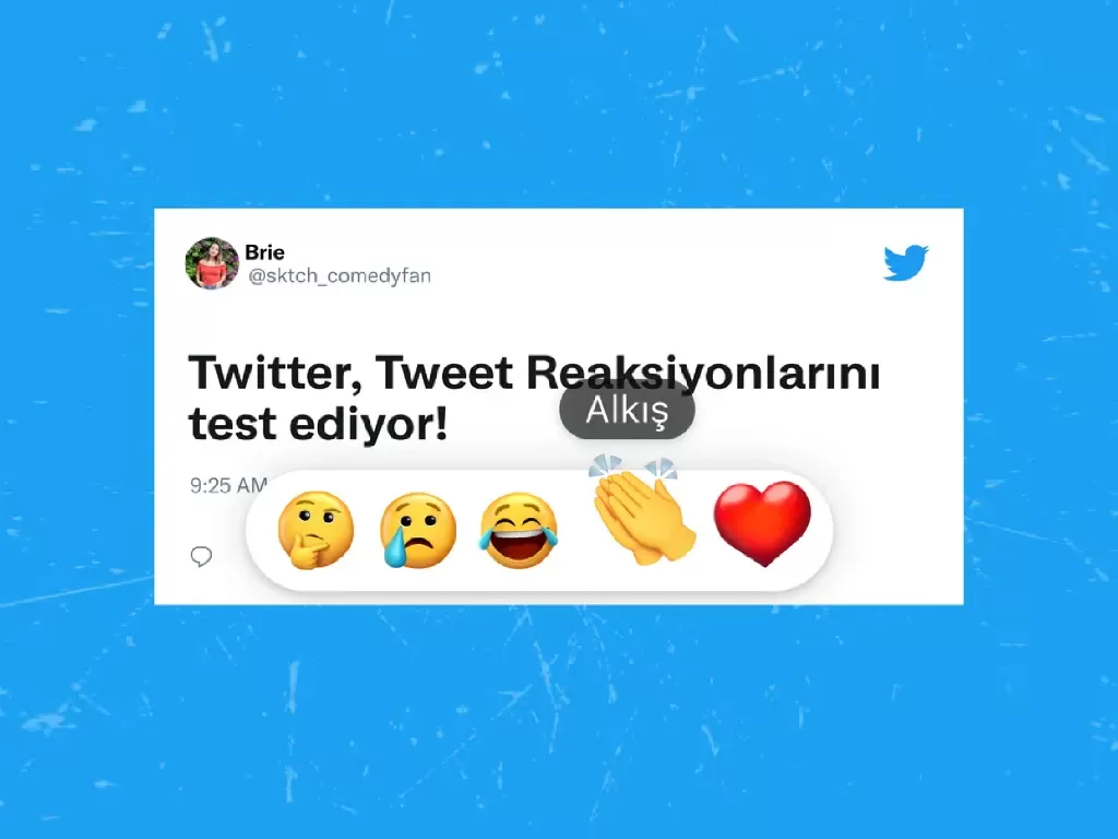 Fitur reaksi emoji yang sedang diuji coba di Twitter (photo/Twitter)