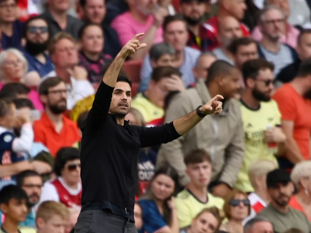 Pelatih Arsenal, Mikel Arteta. (photo/REUTERS/Tony Obrien)