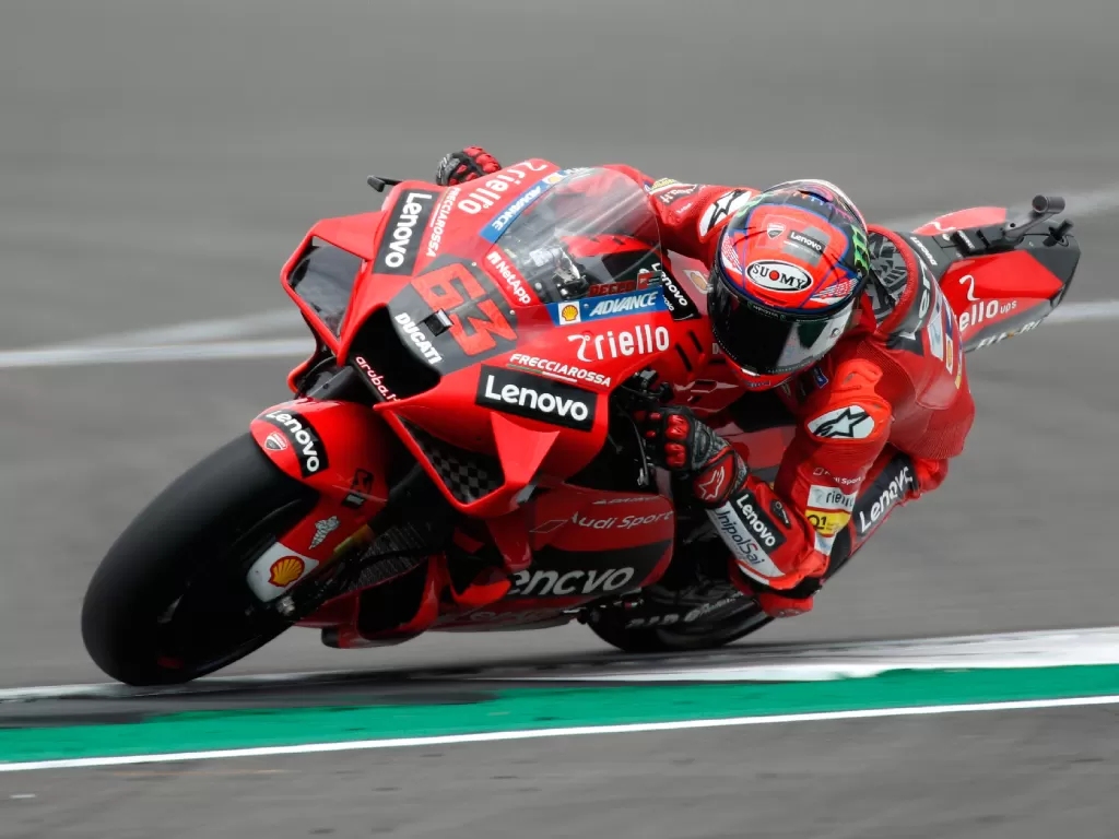 Pembalap MotoGP dari tim Ducati Lenovo, Francesco Bagnaia (photo/REUTERS/Andrew Boyers)