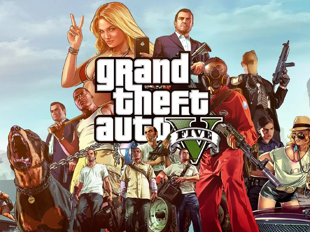 Ilustrasi tampilan dari game Grand Theft Auto V besutan Rockstar Games (photo/Rockstar Games)