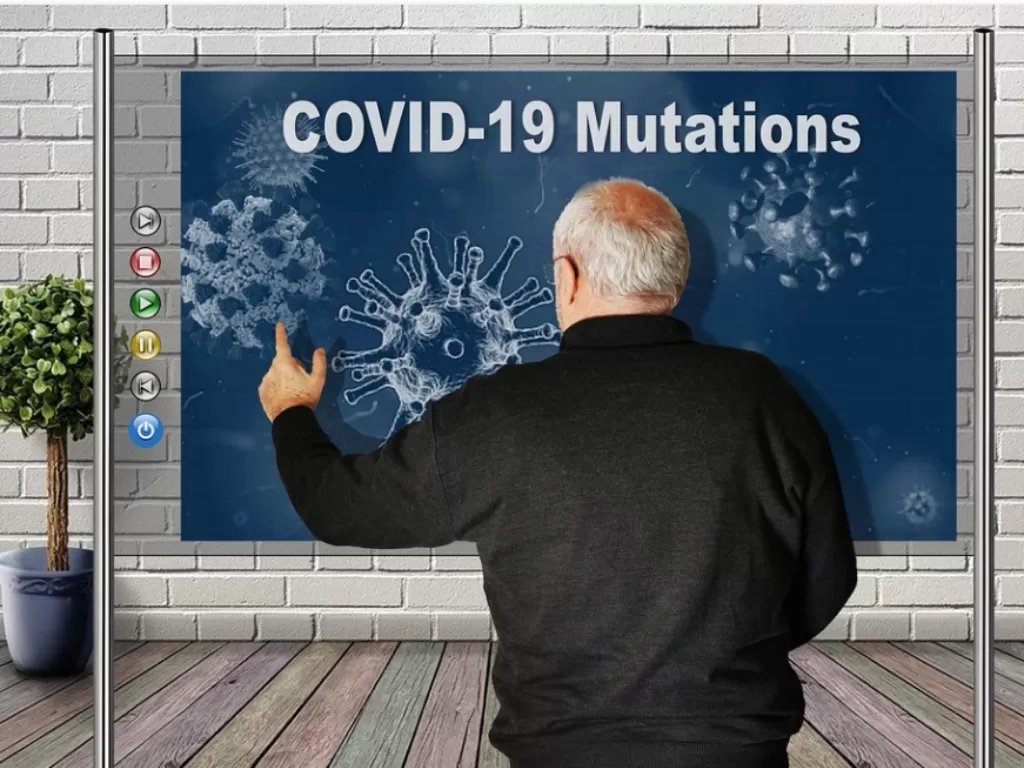 Ilustrasi mutasi varian baru Covid-19. (Pixabay/WiR_Pixs).