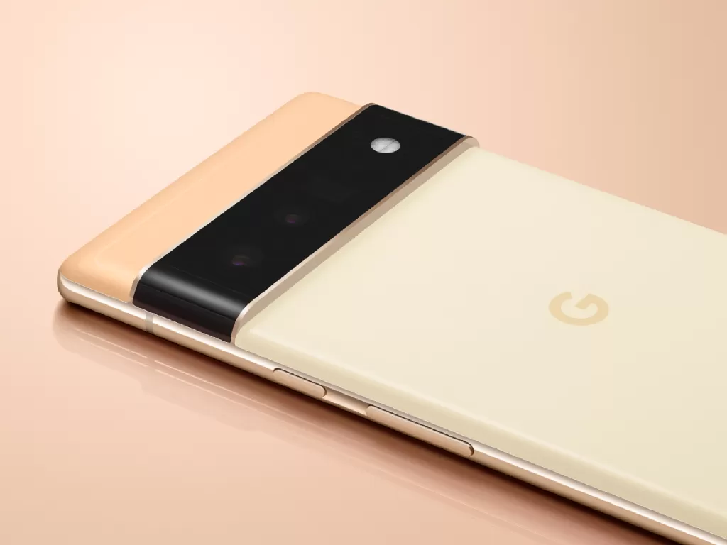 Tampilan belakang dari smartphone Google Pixel 6 terbaru (photo/Google)