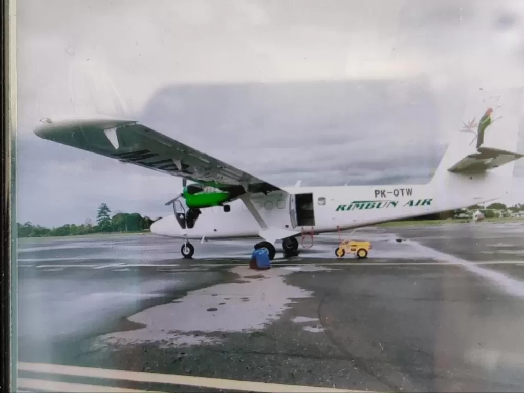 Pesawat Rimbun Air Twin Other 300 hilang kontak di Papua. (Dok. Polda Papua)