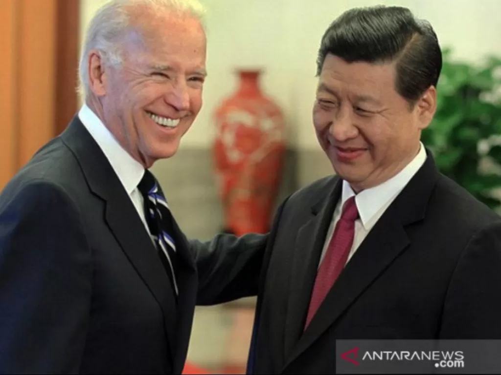 Joe Biden dan Xi Jianping. (ANTARA)