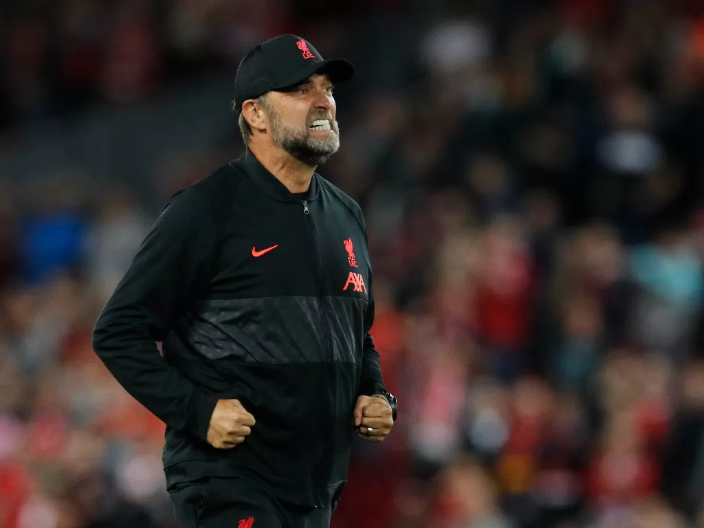 Pelatih Liverpool, Jurgen Klopp saat laga melawan AC Milan (REUTERS/Phil Noble)