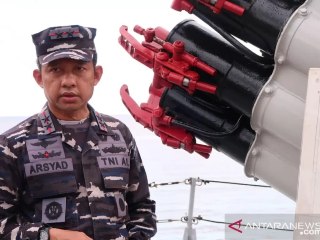  Panglima Komando Armada I Laksmana Muda TNI Arsyad Abdullah.  (photo/ANTARA/Cherman)