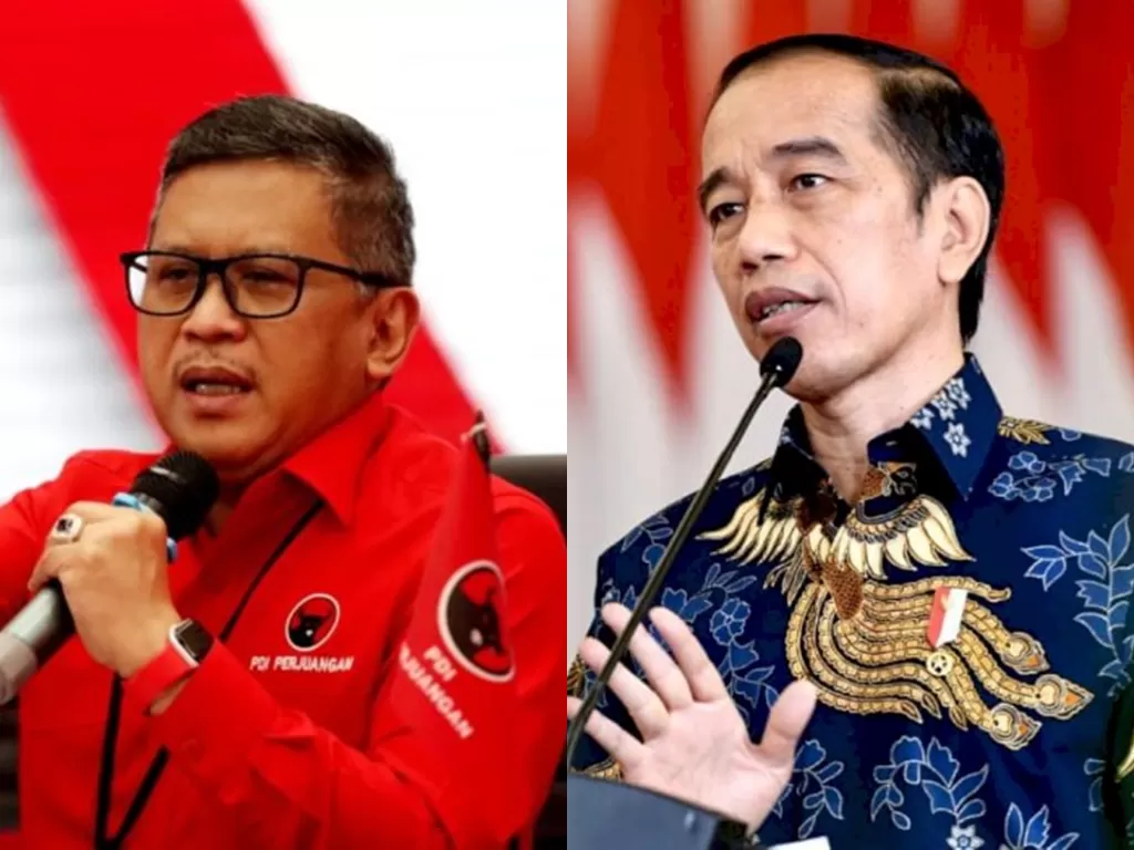 kiri: Sekjen PDIP Hasto Kristiyanto (Istimewa) / kanan: Presiden Jokowi (Instagram/jokowi)