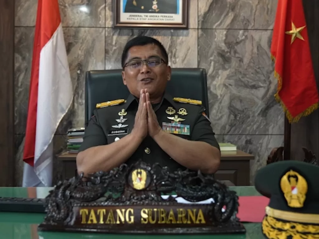 Kepala Dinas Penerangan Angkatan Darat Brigadir Jenderal TNI Tatang Subarna. (INDOZONE/Samsudhuha Wildansyah).