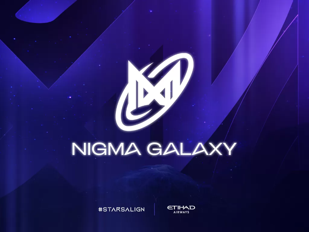 Tampilan logo dari organisasi Esports Nigma Galaxy (photo/Twitter/@TeamNigma)