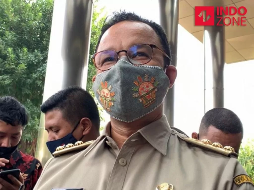 Gubernur DKI Jakarta Anies Baswedan di KPK, Jakarta, Selasa (21/9/2021). (INDOZONE/Samsudhuha Wildansyah)