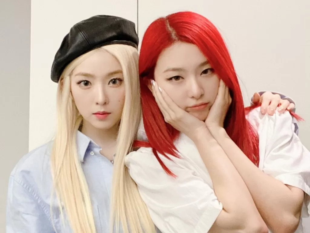 Irene dan Seulgi Red Velvet. (Twitter/@seulrene_ISRV).