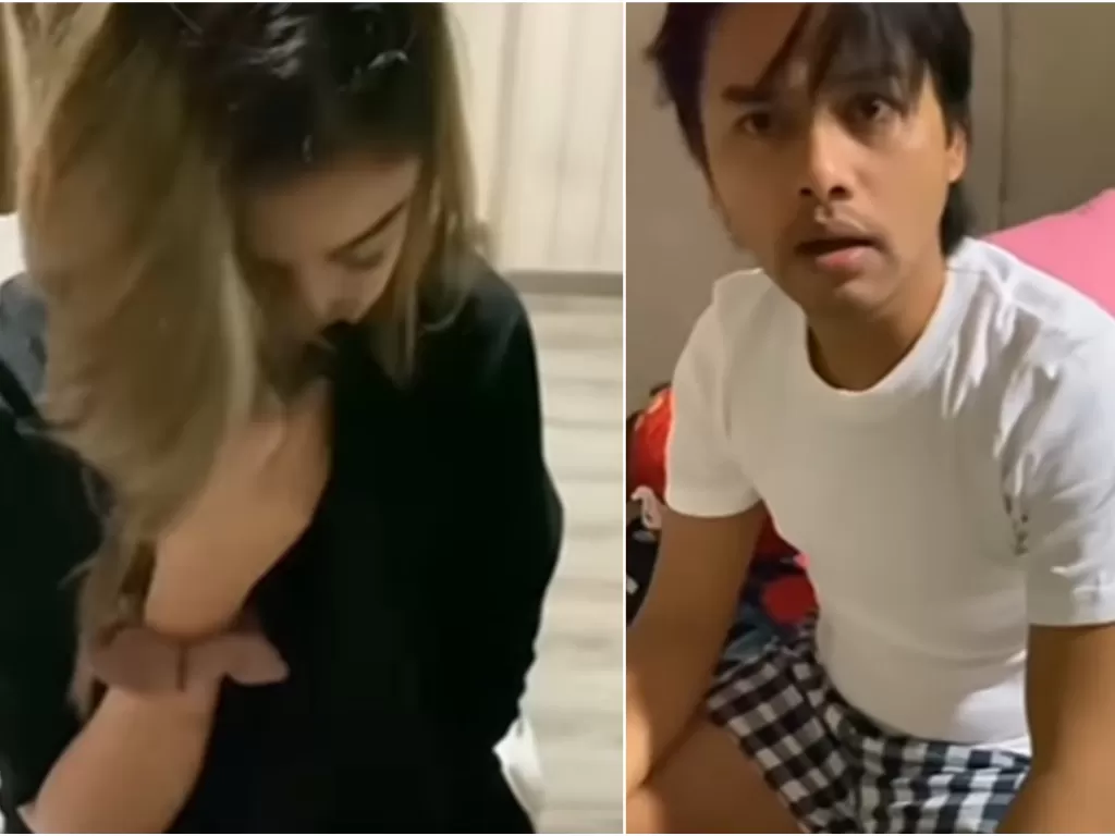 Viral pria dipergoki istrinya saat diduga selingkuh dengan sepupu sang istri. (Instagram @infopublic.id)