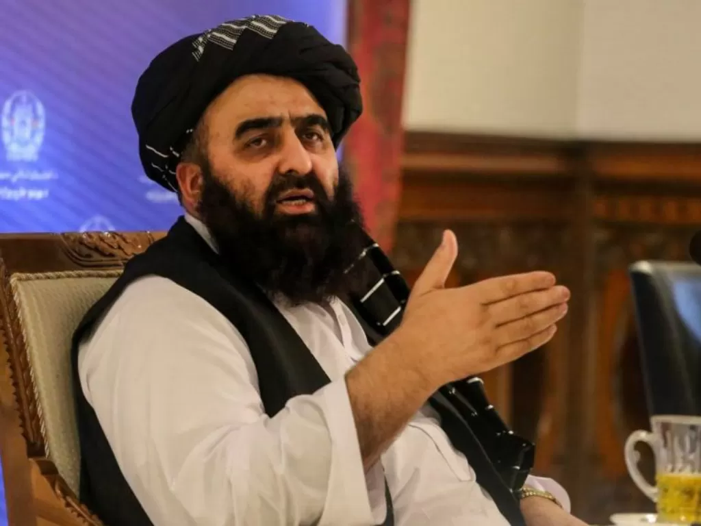 Menteri luar negeri Taliban Amir Khan Muttaqi. (Twitter)