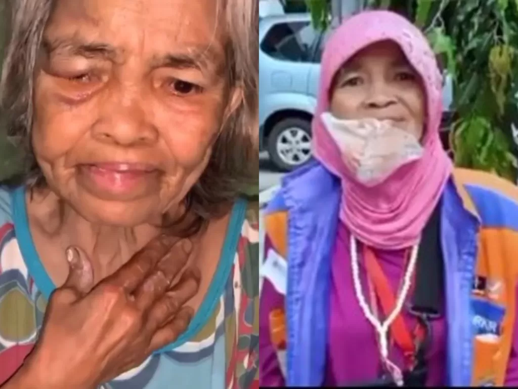 Nenek juru parkir di Makassar dikeroyok dan dirampok kawanan begal (Instagram/ayoberbagimakassar)