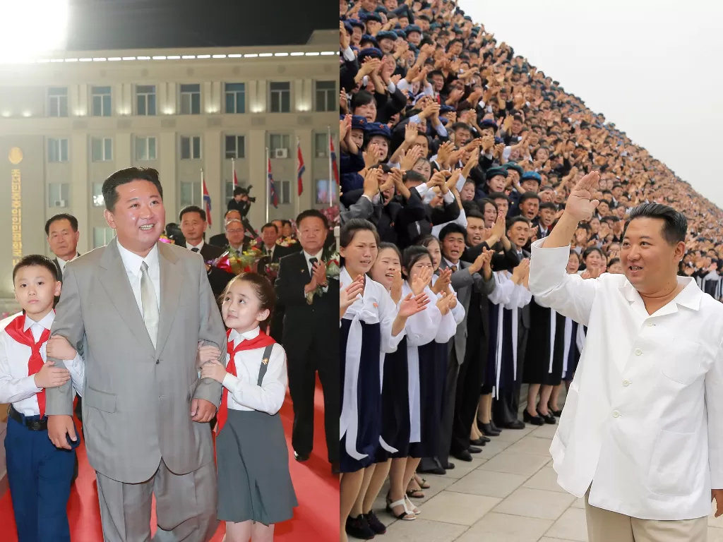 Penampilan Kim Jong Un yang jauh lebih kurus (KCNA/via REUTERS)