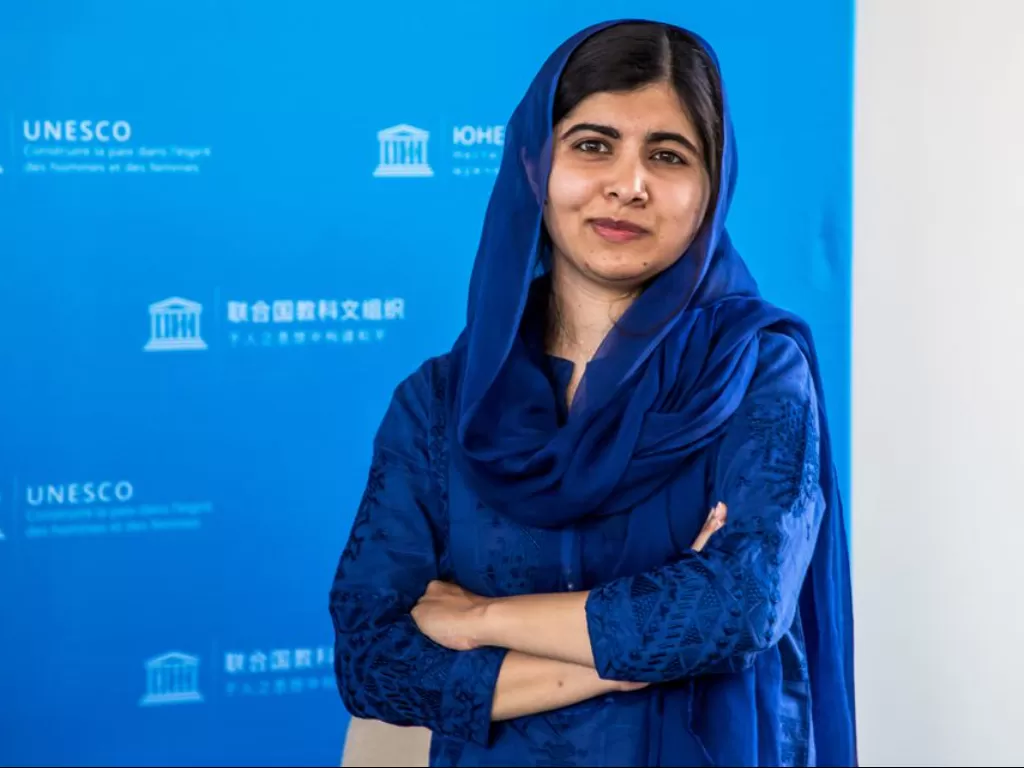  Peraih Nobel Perdamaian laureate Malala Yousafzai (photo/Christaphe Petit Tesson/Pool via REUTERS)