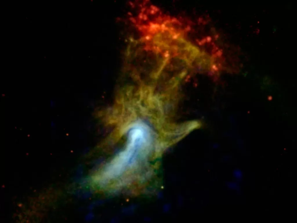 Gambar 'Hand of God' yang didapatkan NASA. (Photo/NASA)