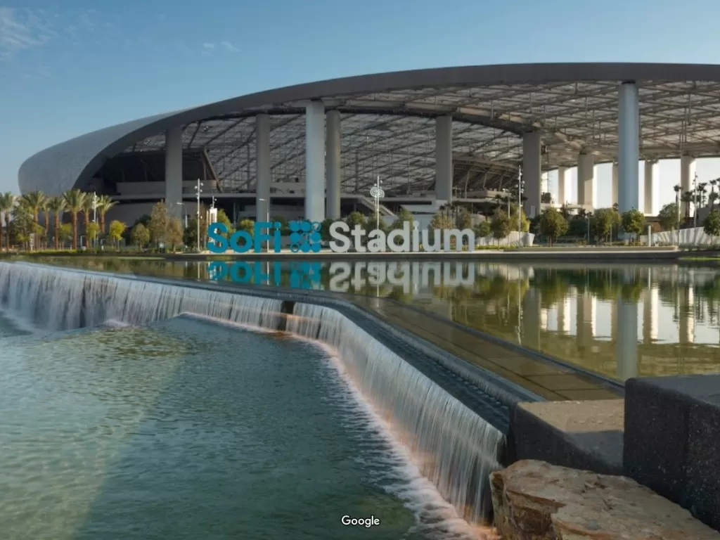 Stadium SoFi, Los Angeles, AS (Google Maps)
