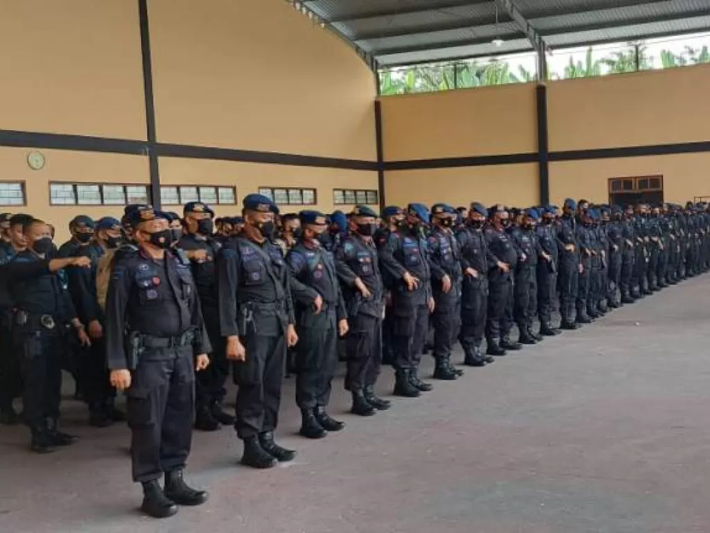 Ratusan personel Brimob dari Polda Sulawesi tiba di Papua. (Dok Humas Polda Papua)