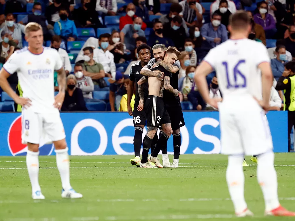 Real Madrid tumbang di tangan Sheriff Tiraspol di Liga Champions (REUTERS/Juan Medina)