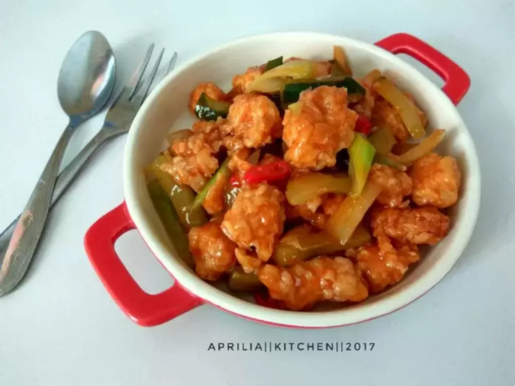 Ayam Asam Manis (Cookpad/aprilia_kitchen)
