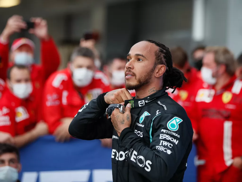 Lewis Hamilton, pembalap Formula 1 (REUTERS/Yuri Kochetkov)