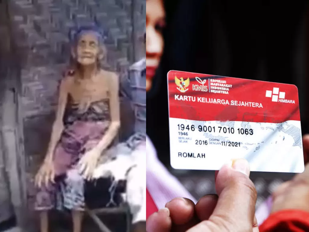Seorang nenek di Tanjung Rejo, Probolinggo pemegang kartu BPNT tapi tak pernah mendapat bantuan apapun dari pemerintah (Istimewa)
