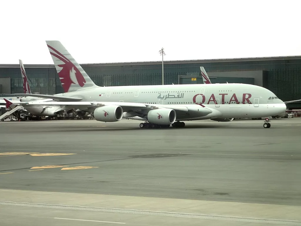 Penerbangan Qatar Airways. (photo/Dok. Wikipedia)