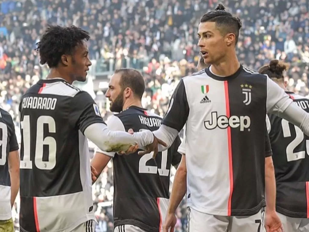 Juventus sedang move on dari Ronaldo. (photo/Instagram/@cuadrado)