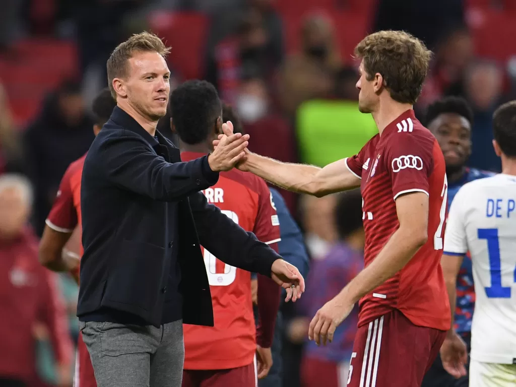 Pelatih Bayern Munchen, Julian Nagelsmann. (photo/REUTERS/Andreas Gebert)