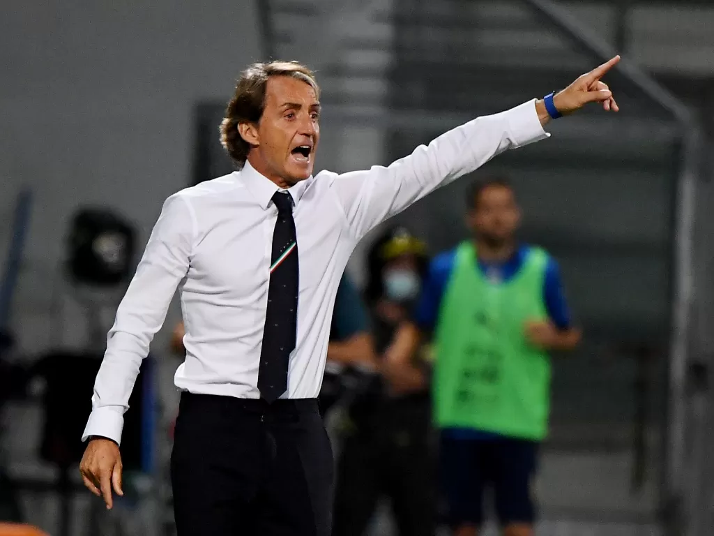 Pelatih Timnas Italia, Roberto Mancini (REUTERS/Alberto Lingria/File Photo)