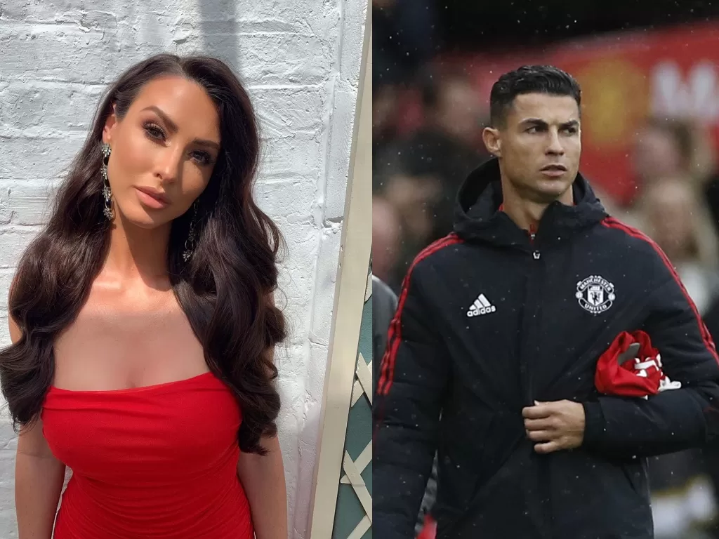 Model seksi OnlyFans Alice Goodwin (kiri), Cristiano Ronaldo) (Instagram/@xxalicegoodwinxx/REUTERS/PHIL NOBLE)