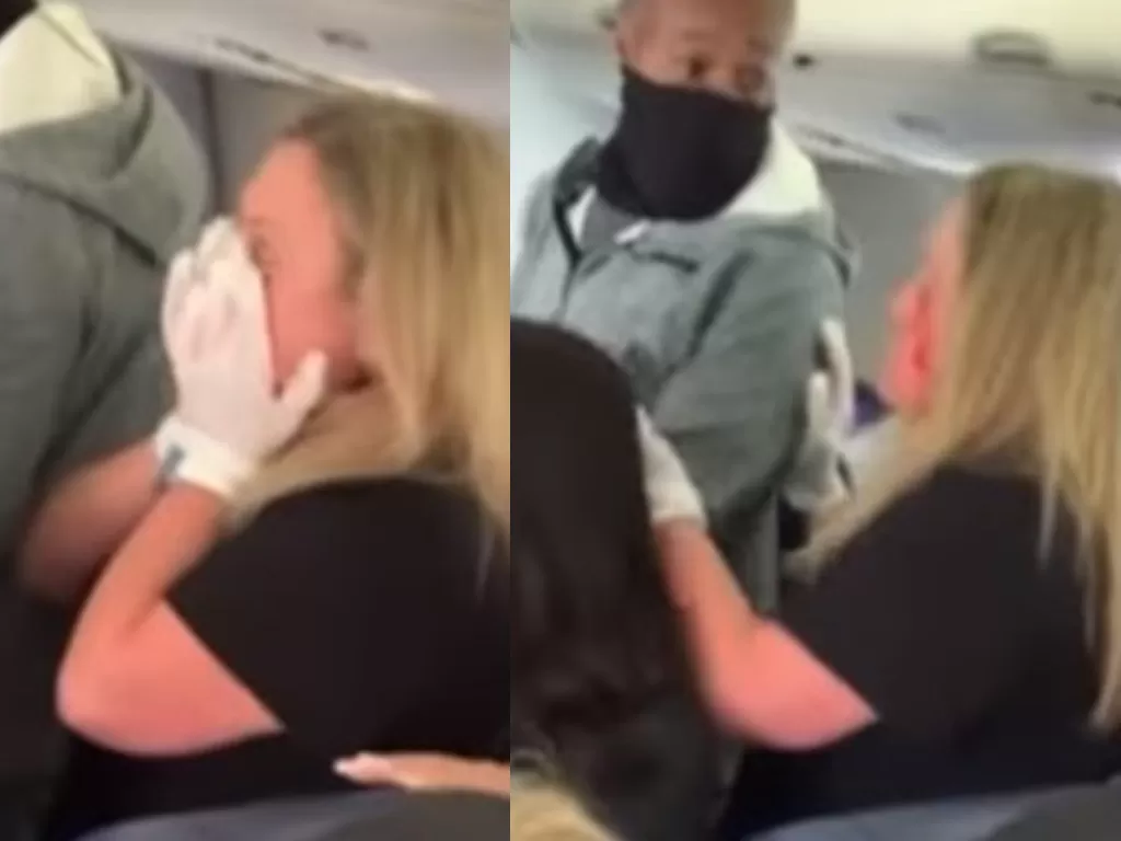 Seorang pramugari Southwest Airlines mengalami luka-luka di bagian wajahnya usai dianiaya oleh seorang penumpang (Istimewa)