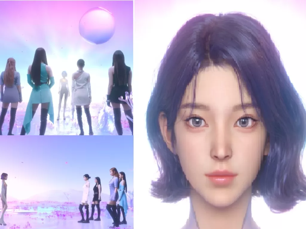 Karakter Naevis dalam vide musik grup Kpop aespa. (Youtube/SM Town).