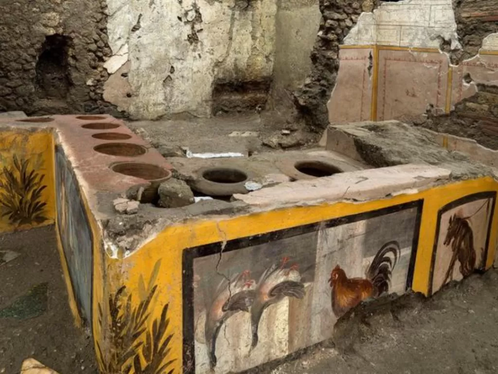 Penemuan lapak pedagang kaki lama di Pompeii. (photo/Dok. Italian Culture Ministry)