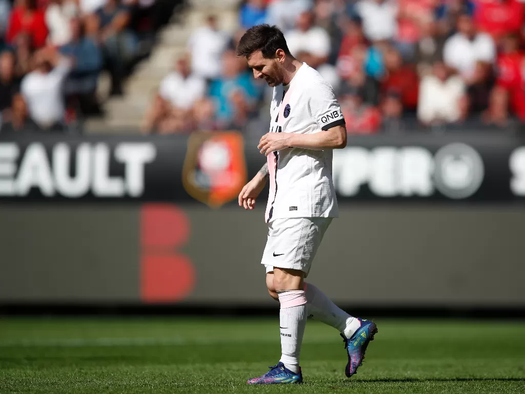 Messi akui tak nyesal ke PSG. (photo/REUTERS/Stephane Mahe)