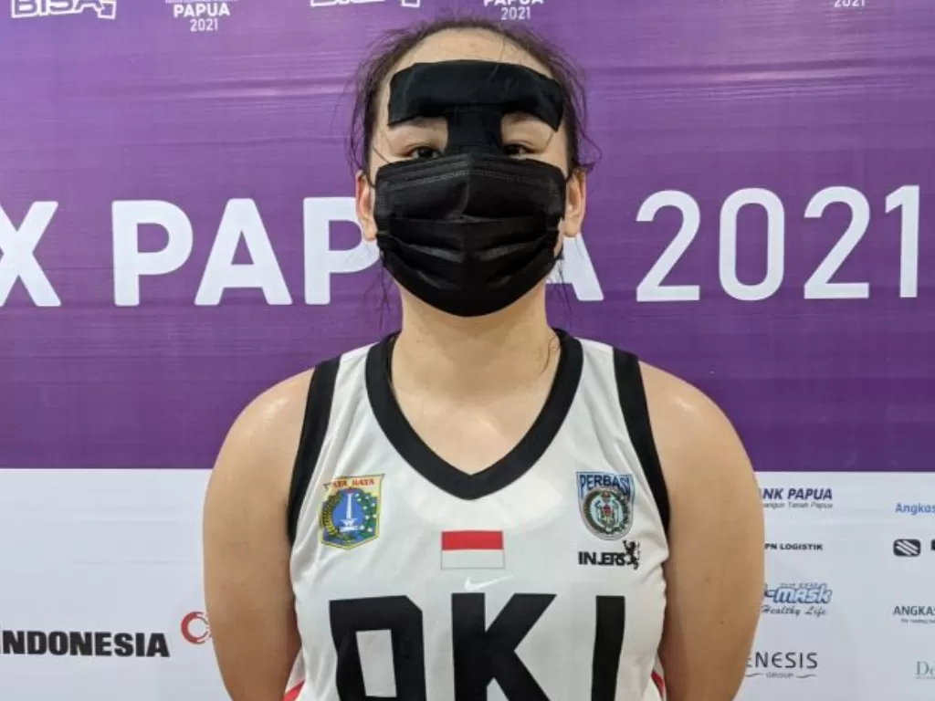 Pebasket putri DKI Jakarta Jesslyn Angelique Aritonang. (ANTARA)