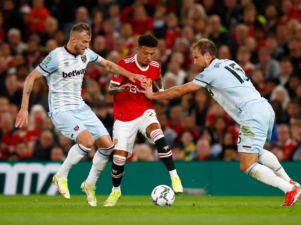Penyerang sayap Manchester United, Jadon Sancho. (photo/Reuters/Jason Cairnduff)