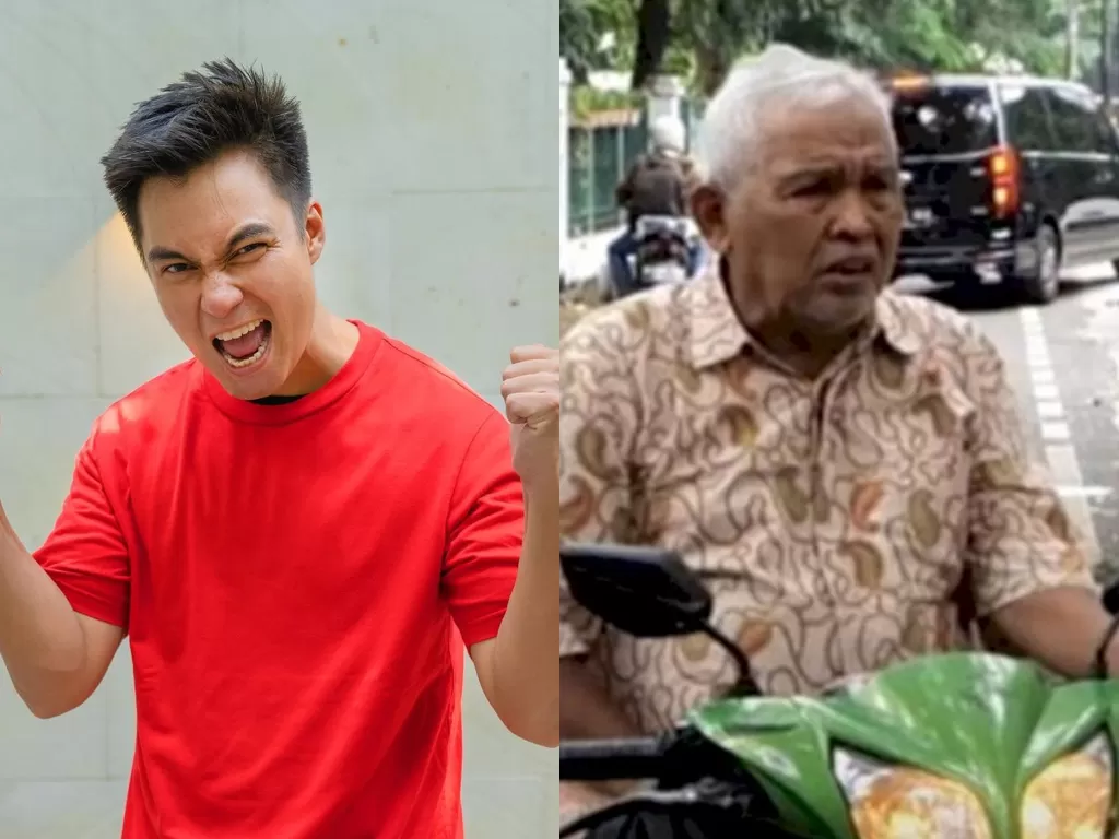 Kiri: Baim Wong. (Instagram/baimwong) / kanan: kakek Suhud. (YouTube/Baim Paula)