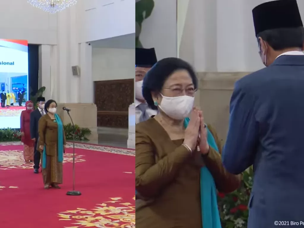 Presiden Jokowi lantik Megawati (YouTube/Sekretariat Presiden)