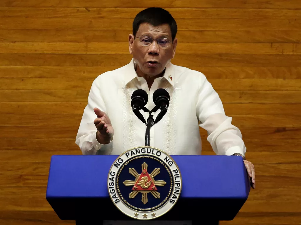 Presiden Filipina Rodrigo Duterte. (REUTERS/Lisa Marie David)