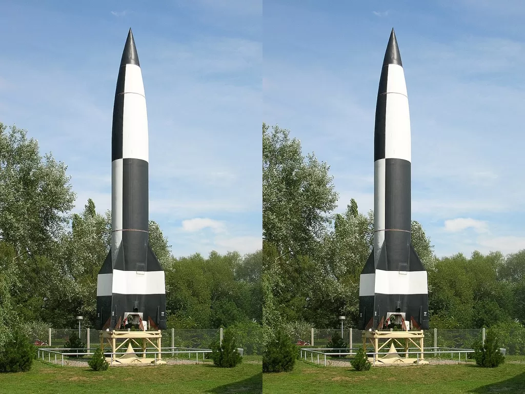 Roket V2 milik Nazi. (photo/Dok. Wikipedia)