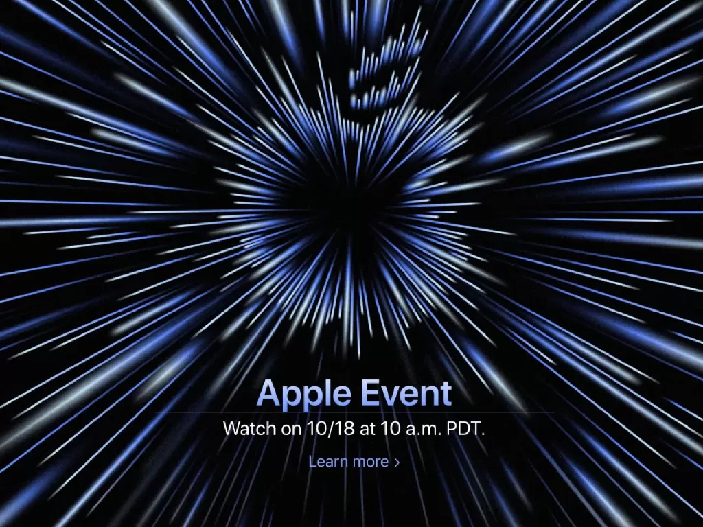 Teaser dari Apple Event yang bakal digelar tanggal 18 Oktober 2021 (photo/Apple)