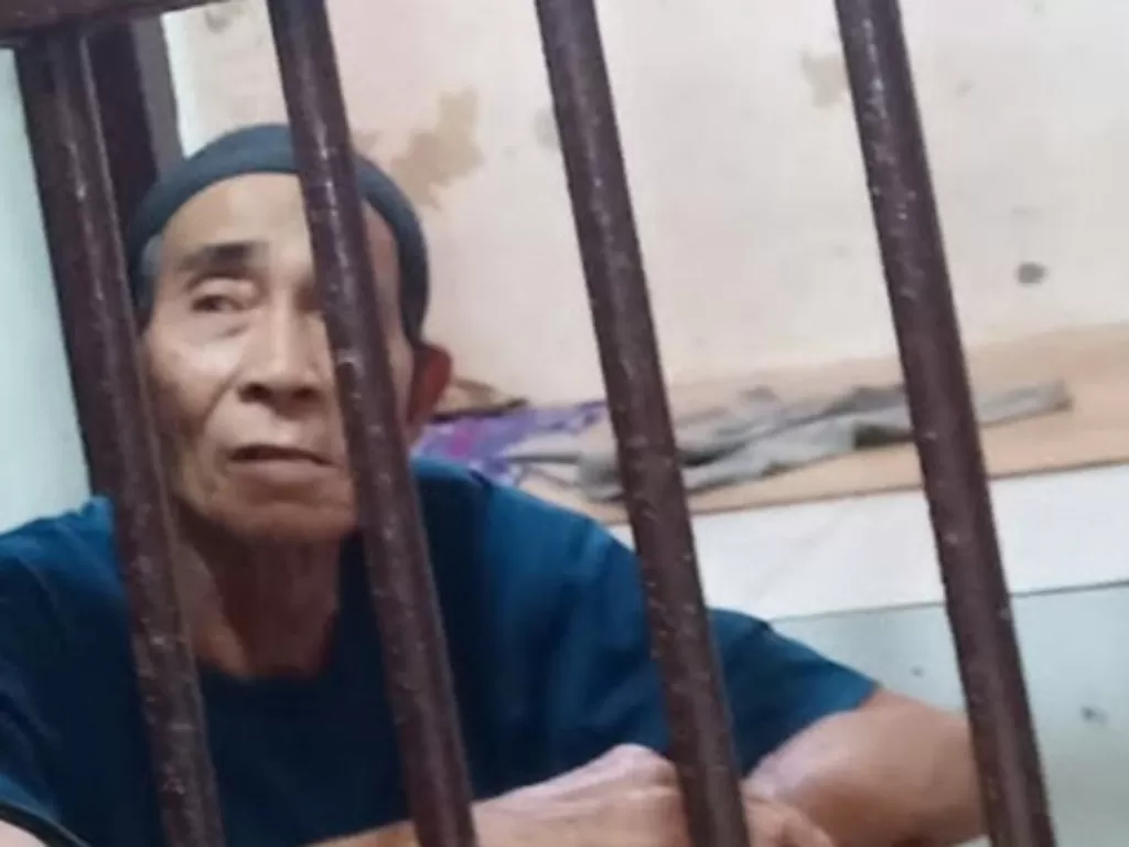 Kakek Kasminto ditangkap karena serang pencuri ikan (Istimewa)