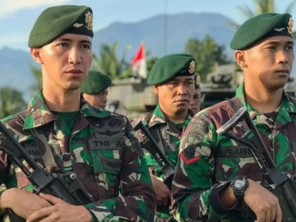 Prajurit TNI AD yang sedang bertugas. (Instagram/@derazala)