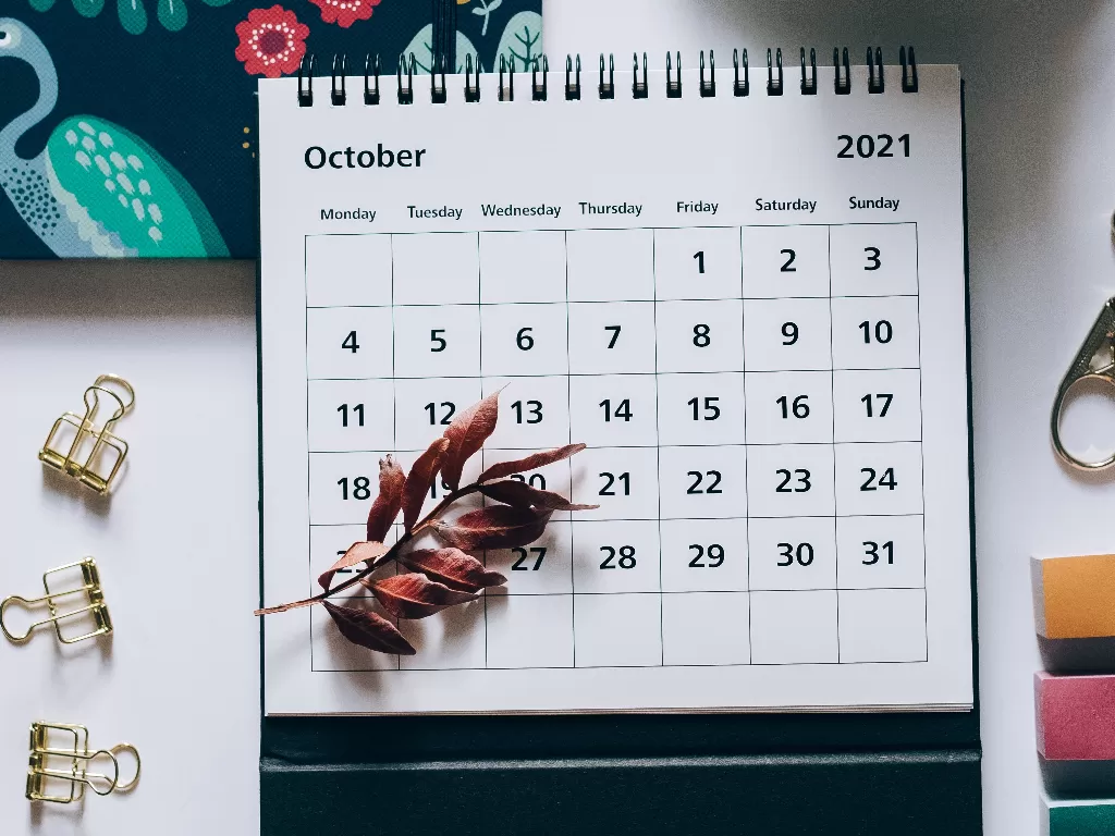 Kalender Oktober. (Pexels)