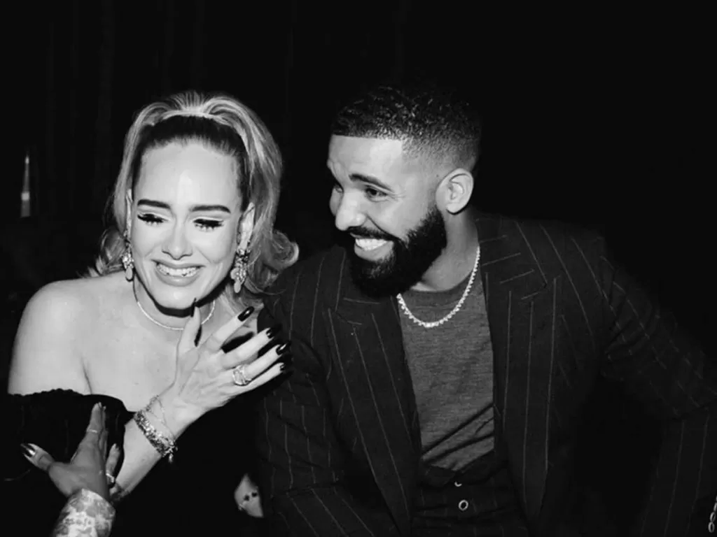 Adele dan Drake. (photo/Instagram)