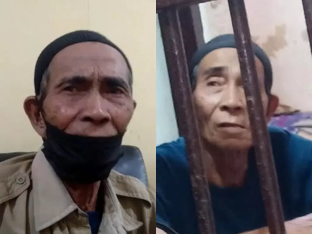 Kakek Kasmito dipenjara karena bacok maling ikan (Istimewa)