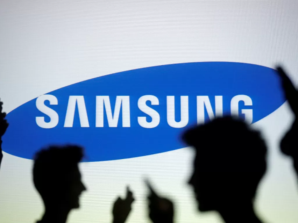 Tampilan logo perusahaan teknologi Samsung (photo/REUTERS/Dado Ruvic)