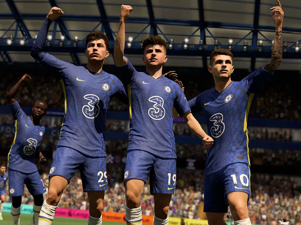 Tampilan in-game engine dari FIFA 22 besutan Electronic Arts (photo/Electronic Arts)